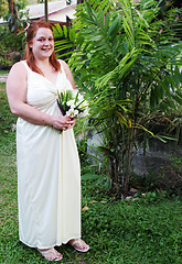 Image showing Bride in a white dress