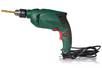 Image showing Electric drill with cord