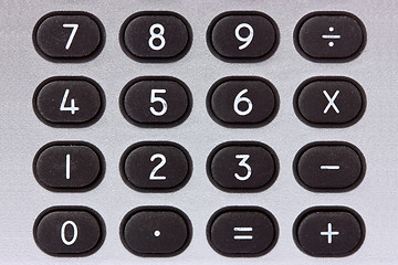 Image showing calculator keypad close-up