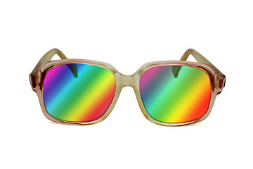 Image showing retro colored sunglasses