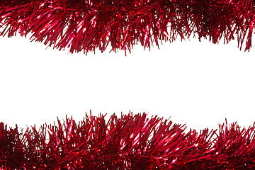 Image showing Christmas tinsel as a border