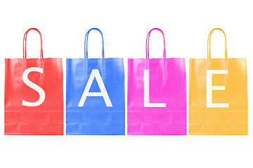 Image showing color sale shopping bags