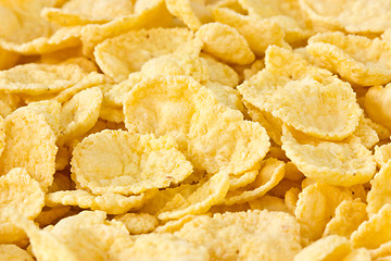 Image showing background of tasty corn flakes 