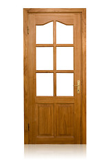 Image showing decor wooden door