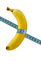 Image showing banana with measure tape