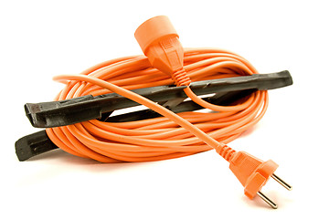 Image showing orange extension cord 