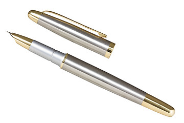 Image showing metallic fountain pen 