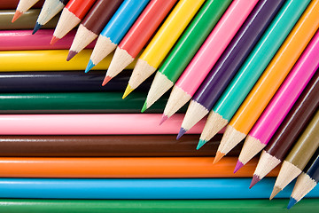 Image showing color pencils crayons
