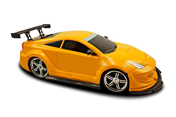 Image showing yellow fast sports car