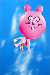 Image showing flying bunny balloon