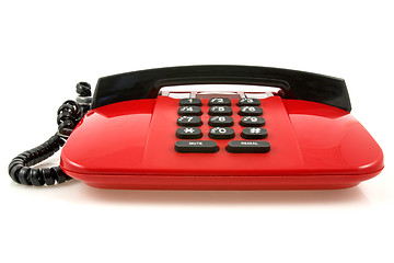 Image showing Red telephone 