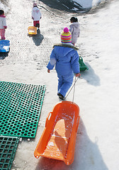 Image showing Fun in the snow