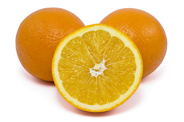 Image showing orange fruits over a white background