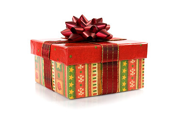 Image showing gift box  with a bow