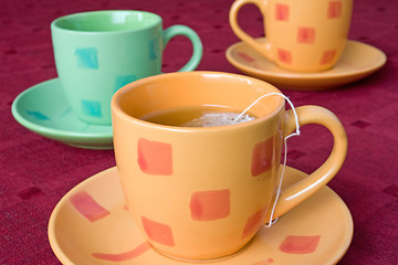 Image showing three cups of tea