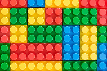 Image showing color plastic toy bricks