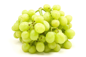 Image showing green grapes isoleted on white