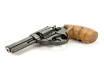 Image showing black revolver gun