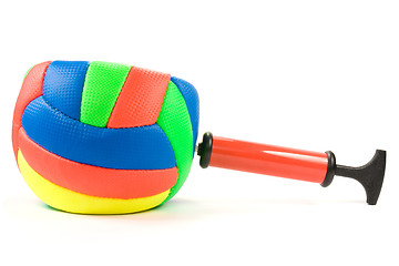 Image showing Air pump and color ball