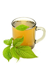 Image showing cup of green tea