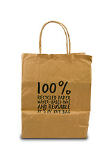 Image showing Recycled paper bag