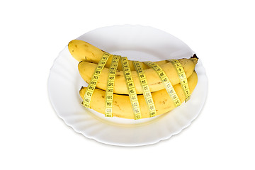 Image showing plate with bananas