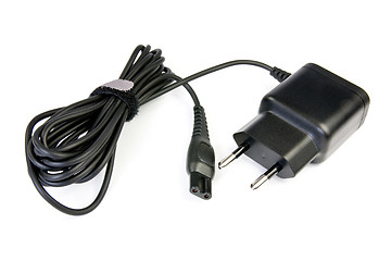 Image showing Black electric cable