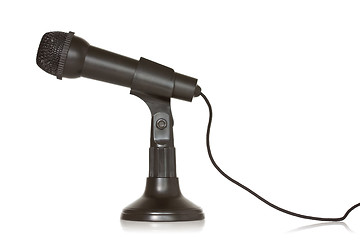 Image showing Black dynamic microphone