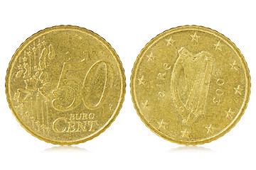 Image showing Fifty euro cent of Ireland