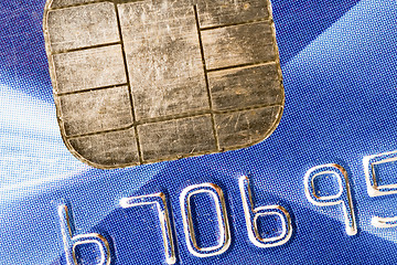 Image showing Close up view of a credit card