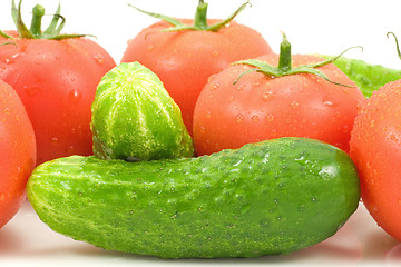 Image showing close-up of fresh vegetables