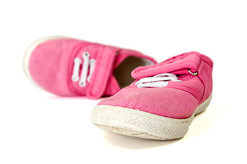 Image showing pink baby shoes