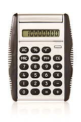 Image showing Electronic  calculator on white background 
