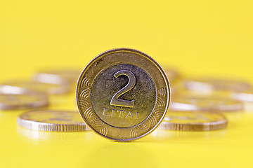 Image showing lithuanian two litas coin