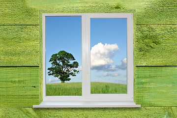 Image showing Landscape in the window