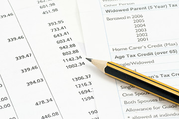 Image showing financial accounting background