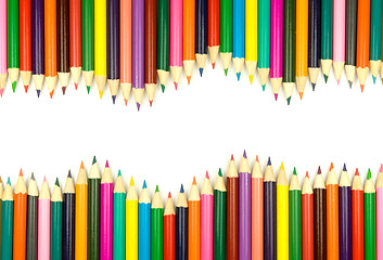 Image showing Assortment of color pencils