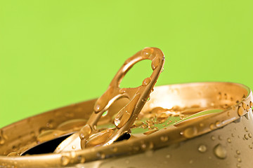 Image showing opened can of cold beer