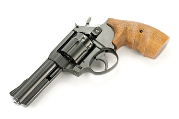 Image showing gun with wooden handle