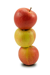 Image showing stack of three apples