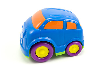 Image showing  blue plastic car