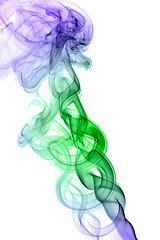 Image showing colorful abstract smoke