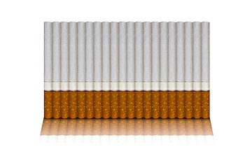 Image showing twenty cigarettes