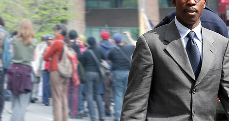 Image showing Businessman on the street