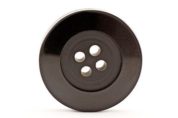 Image showing black clothes button