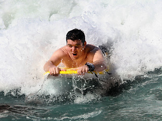 Image showing Boogie Boarding
