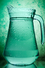 Image showing water in a glass pitcher 