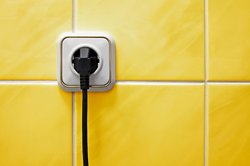 Image showing outlet  in a bathroom