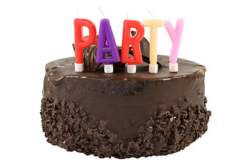 Image showing birthday cake isolated on white background