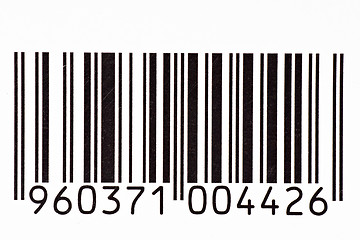 Image showing black and white barcode 